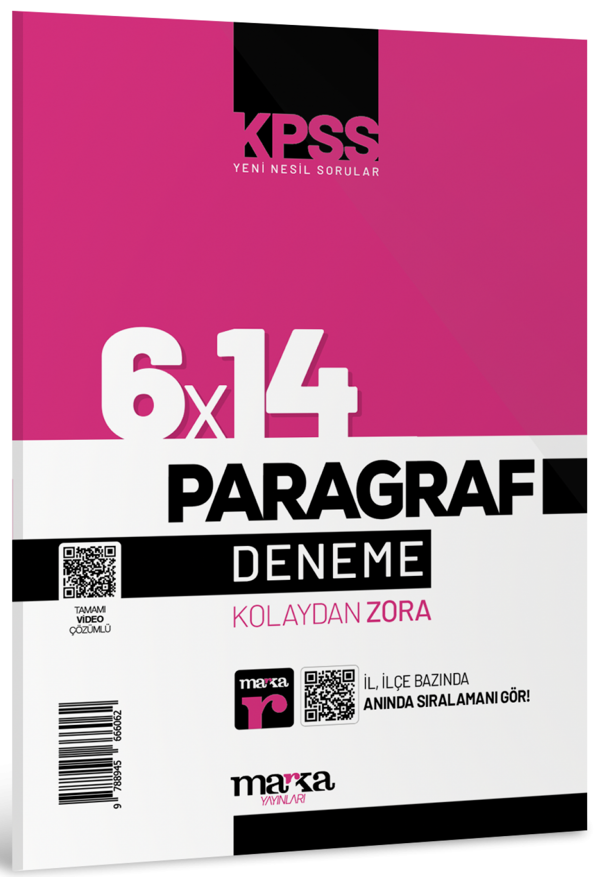 Marka Yayınları KPSS Yeni Nesil 6x14 Paragraf Tamamı Video Çözümlü Deneme